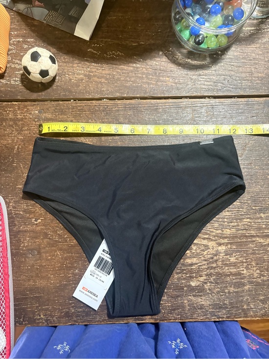 Axesea Other - High-Rise Black Swim Bottoms — Classic Coverage